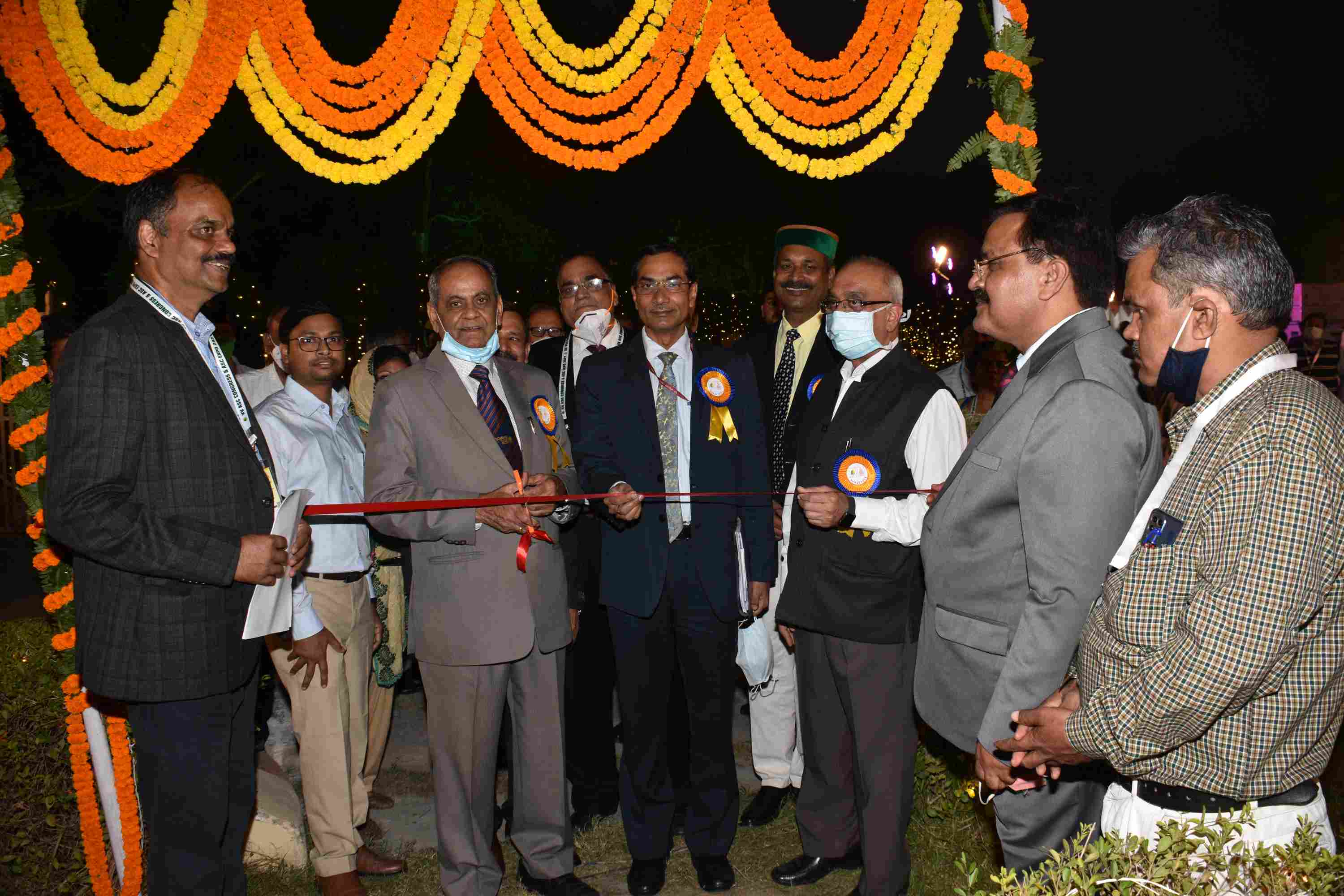 Prof. Panjab Singh along with Dr. T. Mohapatra inaugurating the XV ASC Expo