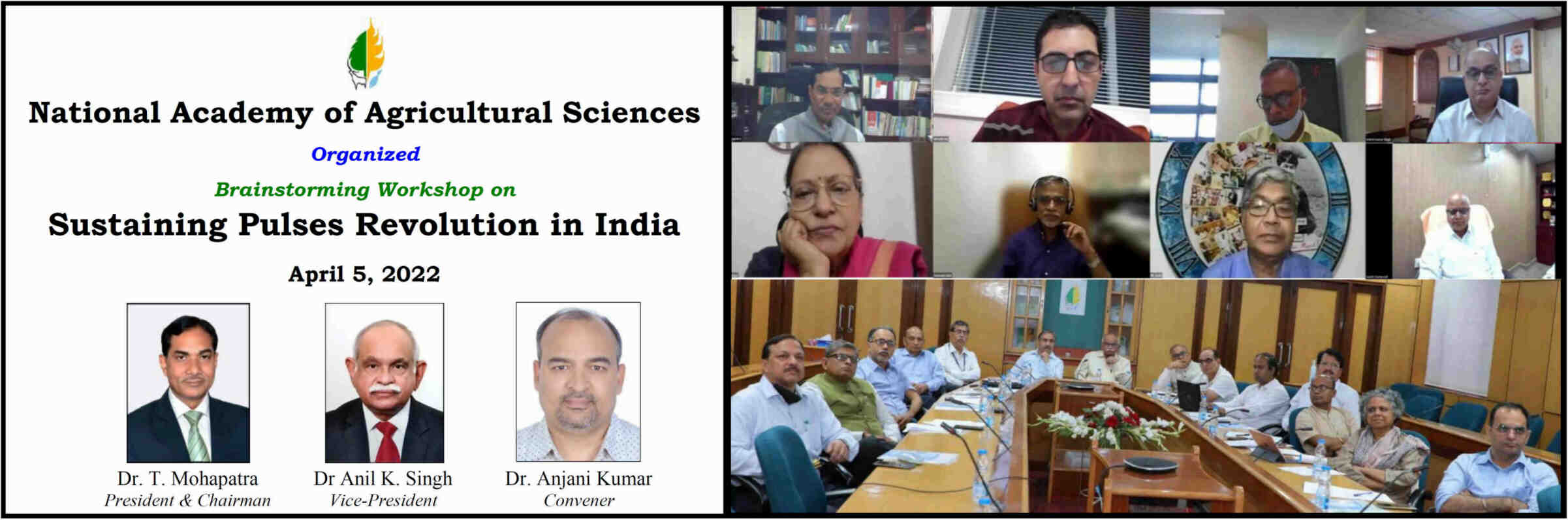 Brainstorming Workshop on Sustaining Pulses Revolution in India