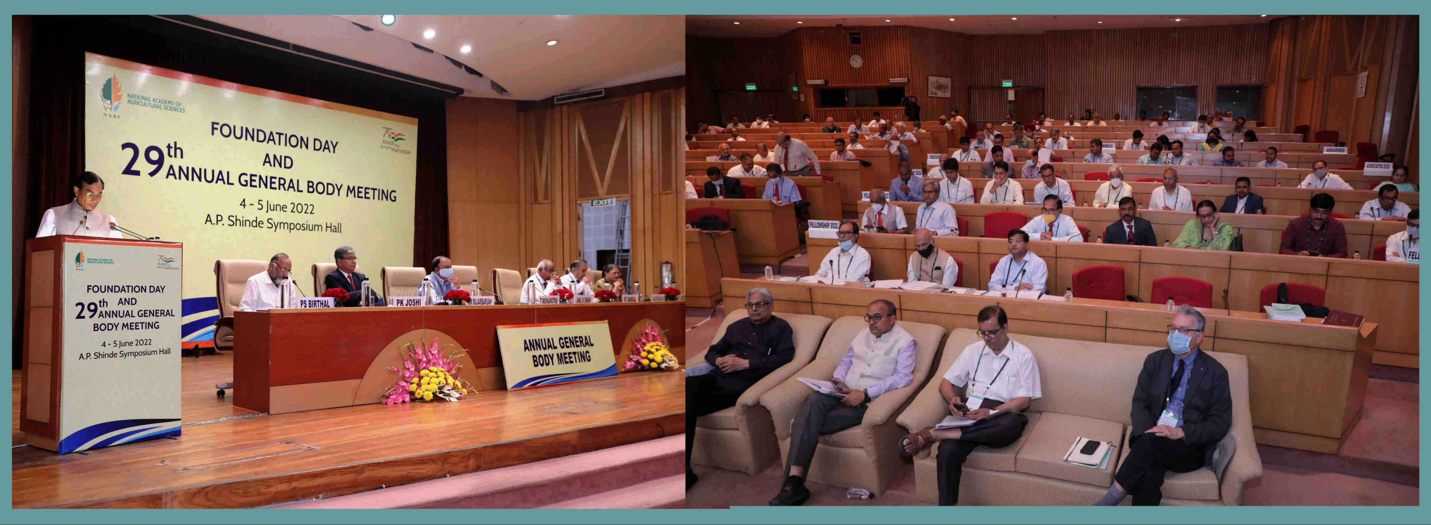 Dr. T. Mohapatra, President delivering Presidential Address on 29th Annual General Body meeting