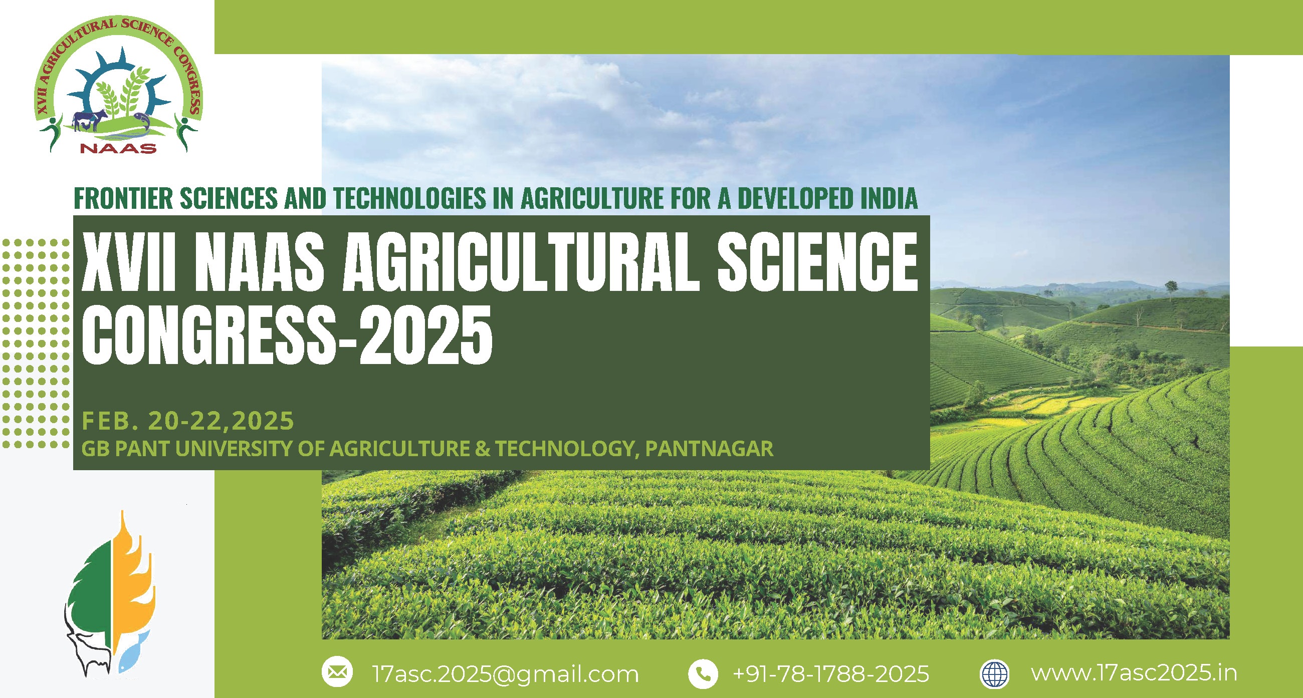 XVII Agricultural Science Congress - 2025, GBPUA&T, Pantnagar